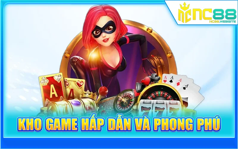 Slot, Roulette và trò bài trong hình giới thiệu sản phẩm NC88